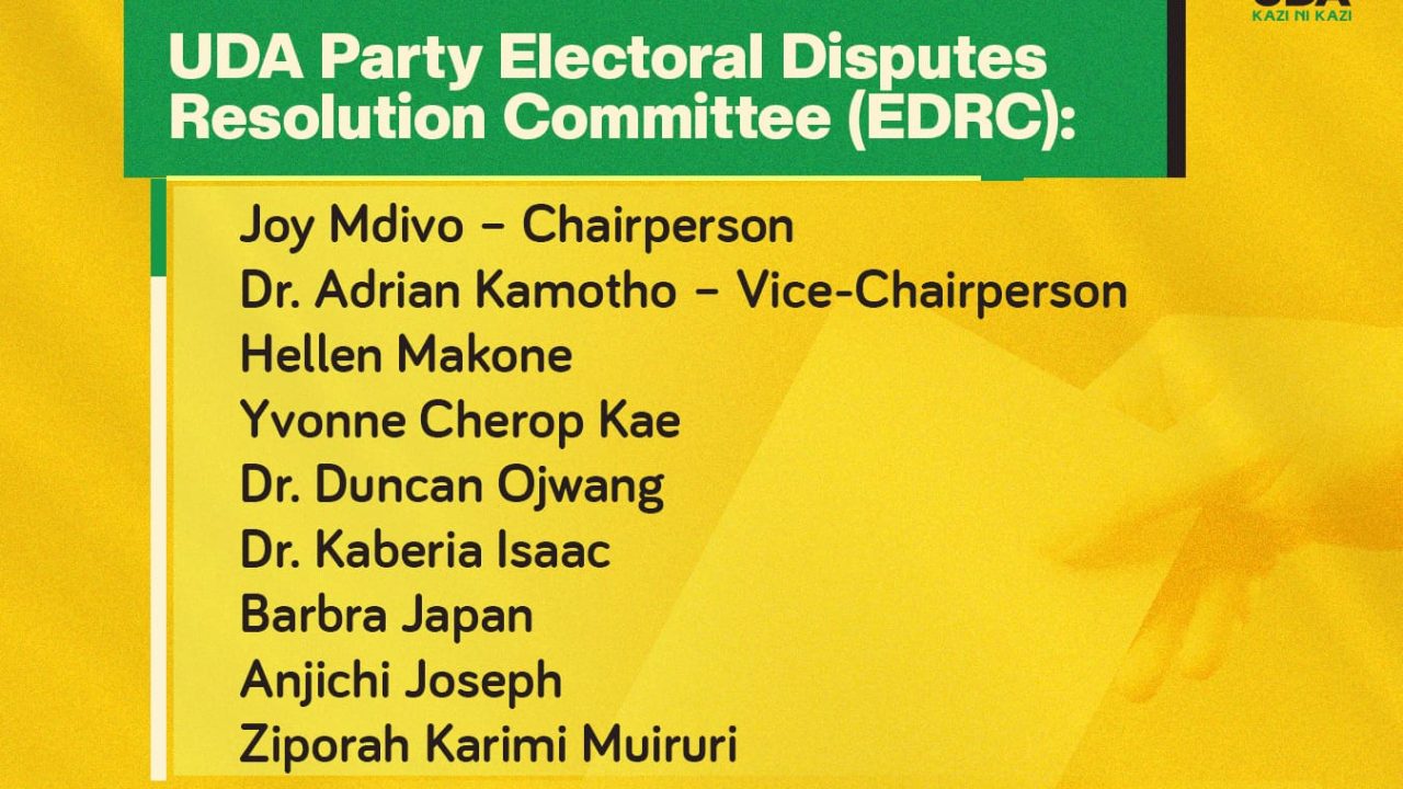 UDA PARTY GRASSROOTS ELECTION 2024