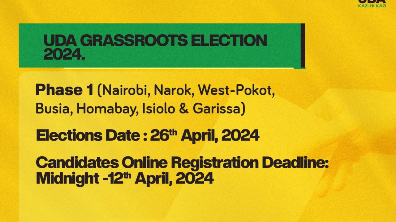 UDA PARTY GRASSROOTS ELECTION 2024