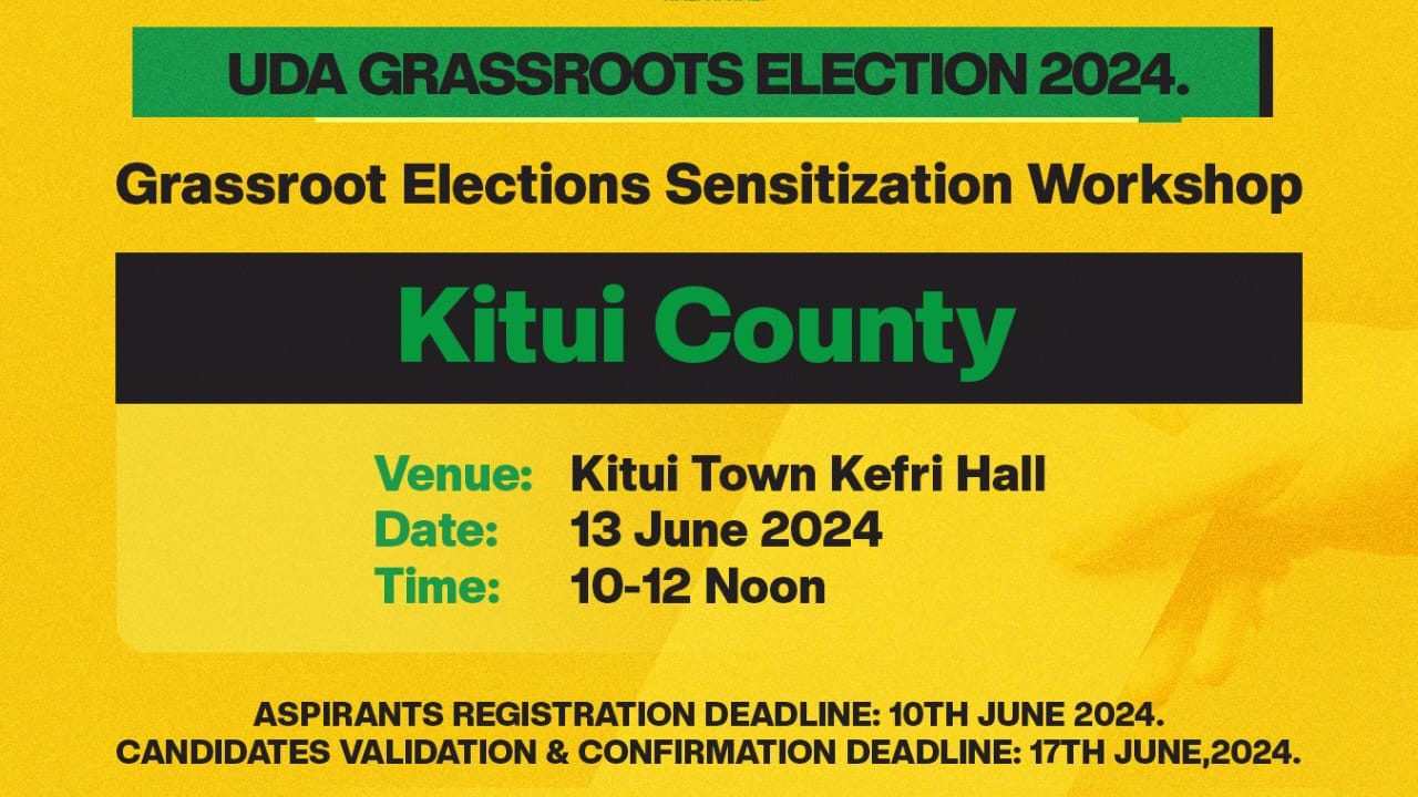 UDA GRASSROOTS ELECTION