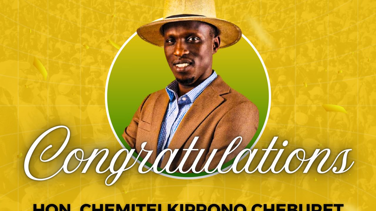 Congratulations to Hon. Chemitei Kiprono Cheburet on your election as Senator of Baringo County