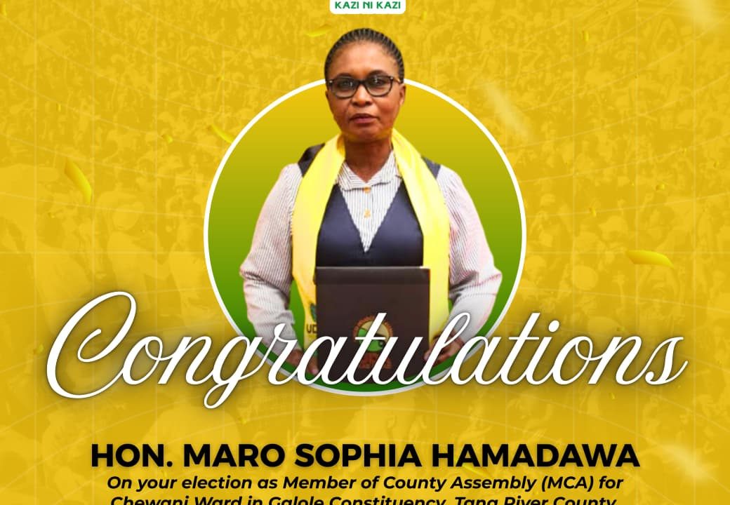 Congratulations to Hon. Maro Sophia Hamadawa