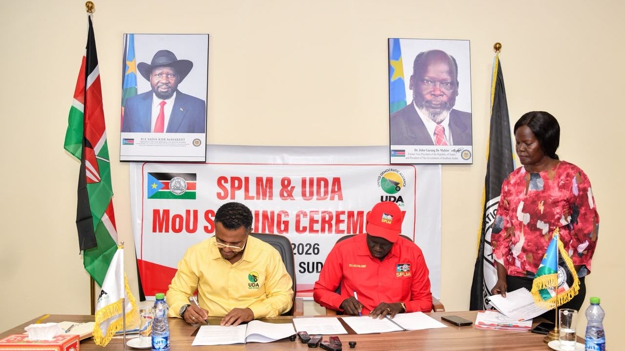 SPLM and UDA Sign Memorandum of Understanding (MoU) in Juba to Strengthen Party-to-Party Ties